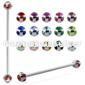 bb5c straight barbells surgical steel 316l tongue