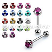 bbc3 straight barbells surgical steel 316l tongue