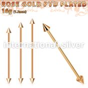 bbeittcn straight barbells anodized surgical steel 316l helix