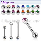 bbejb25 straight barbells surgical steel 316l ear lobe