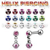 bber39b straight barbells surgical steel 316l helix