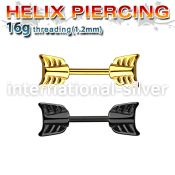 bbert46 straight barbells anodized surgical steel 316l eyebrow