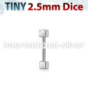 bbesdi25 straight barbells surgical steel 316l eyebrow