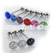 bbfc1x straight barbells surgical steel 316l nipple