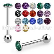 bbfc6x straight barbells surgical steel 316l tongue