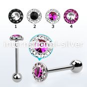 bbfc8xb straight barbells surgical steel 316l tongue