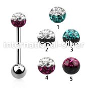 bbfr5e straight barbells surgical steel 316l tongue