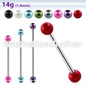bbipr5 straight barbells surgical steel 316l 