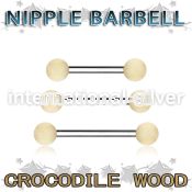 bbnpcr5 straight barbells organic body jewelry nipple