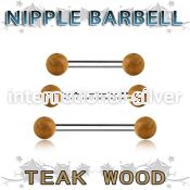 bbnpte5 straight barbells organic body jewelry nipple