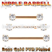 bbnptt2z anodized surgical steel 14g barbell nipple piercing
