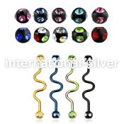 bbtcj straight barbells anodized surgical steel 316l tongue