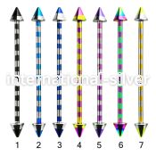 bbtnrb straight barbells anodized surgical steel 316l tongue