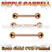 bbttb4 straight barbells anodized surgical steel 316l nipple