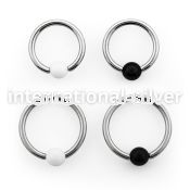 bceaa3 hoops captive rings surgical steel 316l with acrylic parts nose