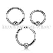 bcr12 hoops captive rings surgical steel 316l eyebrow