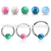 bcr12o5 hoops captive rings surgical steel 316l ear lobe