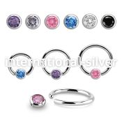 bcr14z4 surgical steel ball closure rings ear othersear lobe ear othershelix nipple septum piercing