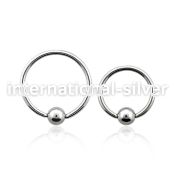 bcr20s hoops captive rings surgical steel 316l nose