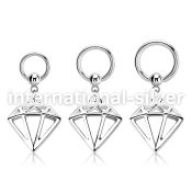 bcrg575 surgical steel ball closure rings ear lobe helix nipple piercing