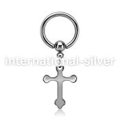 bcrgcro hoops captive rings surgical steel 316l ear lobe