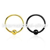 bcrt20s hoops captive rings anodized surgical steel 316l eyebrow