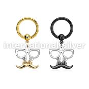 bcrtg507 hoops captive rings anodized surgical steel 316l nose