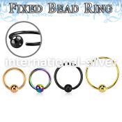 bedrt20m anodized steel fixed bead ring, 20g w a 2.5mm ball
