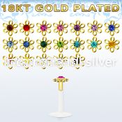bilbfwg clear bio flexible labret flower