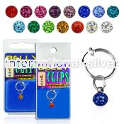 blcpt117 fake illusion hoops others belly button