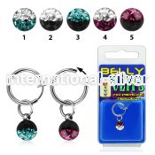 blcpt117e fake illusion hoops others belly button