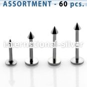 blk04e labrets lip rings surgical steel 316l labrets chin