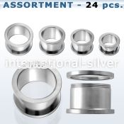 blk08 tunnels gauges surgical steel 316l ear lobe