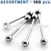 blk103 straight barbells surgical steel 316l tongue