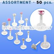 blk117 labrets lip rings bioflex ptfe belly button