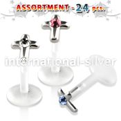 blk182 labrets lip rings bioflex ptfe belly button