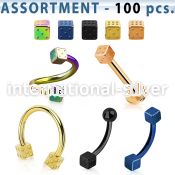 blk209 labrets lip rings anodized surgical steel 316l belly button