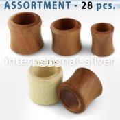 blk213 tunnels gauges organic body jewelry ear lobe