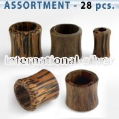 blk214 tunnels gauges organic body jewelry ear lobe