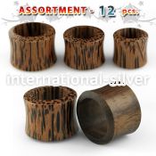 blk216 tunnels gauges organic body jewelry ear lobe