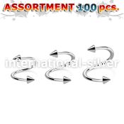 blk220b spirals twisters surgical steel 316l eyebrow