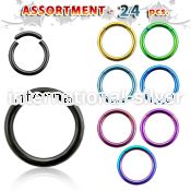 blk222c seamless segment rings anodized surgical steel 316l labrets chin