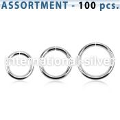 blk223d seamless segment rings surgical steel 316l ear lobe