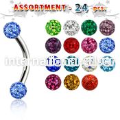 blk283 micro curved barbells surgical steel 316l eyebrow