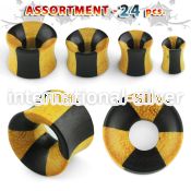 blk311 tunnels gauges organic body jewelry ear lobe