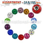 blk316 loose body jewelry parts surgical steel 316l belly button