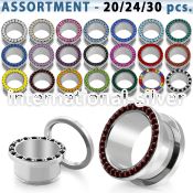 blk431 tunnels gauges surgical steel 316l ear lobe