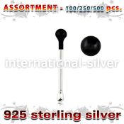 blk446 nose bone silver 925 nose