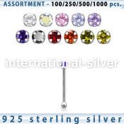 blk452 nose bone silver 925 nose