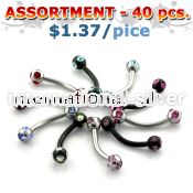 blk47 micro curved barbells surgical steel 316l eyebrow